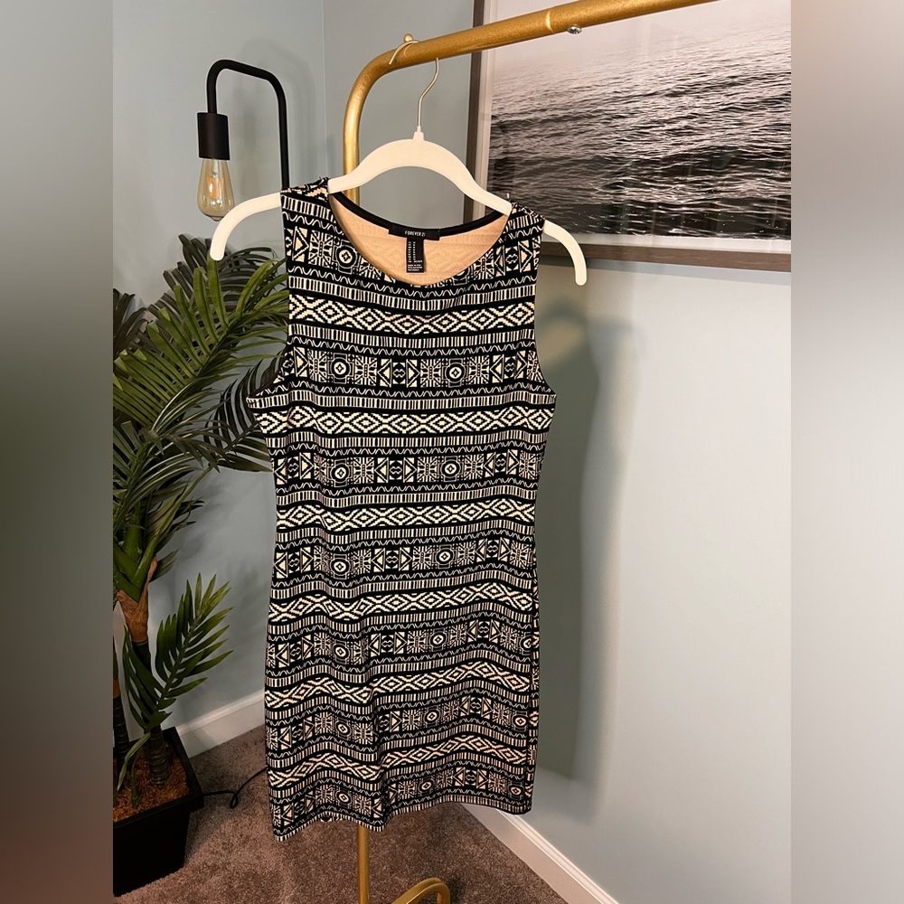 Black and Tan bodycon dress